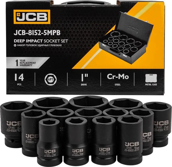 Набор головок слесарных JCB JCB-8152-5MPB