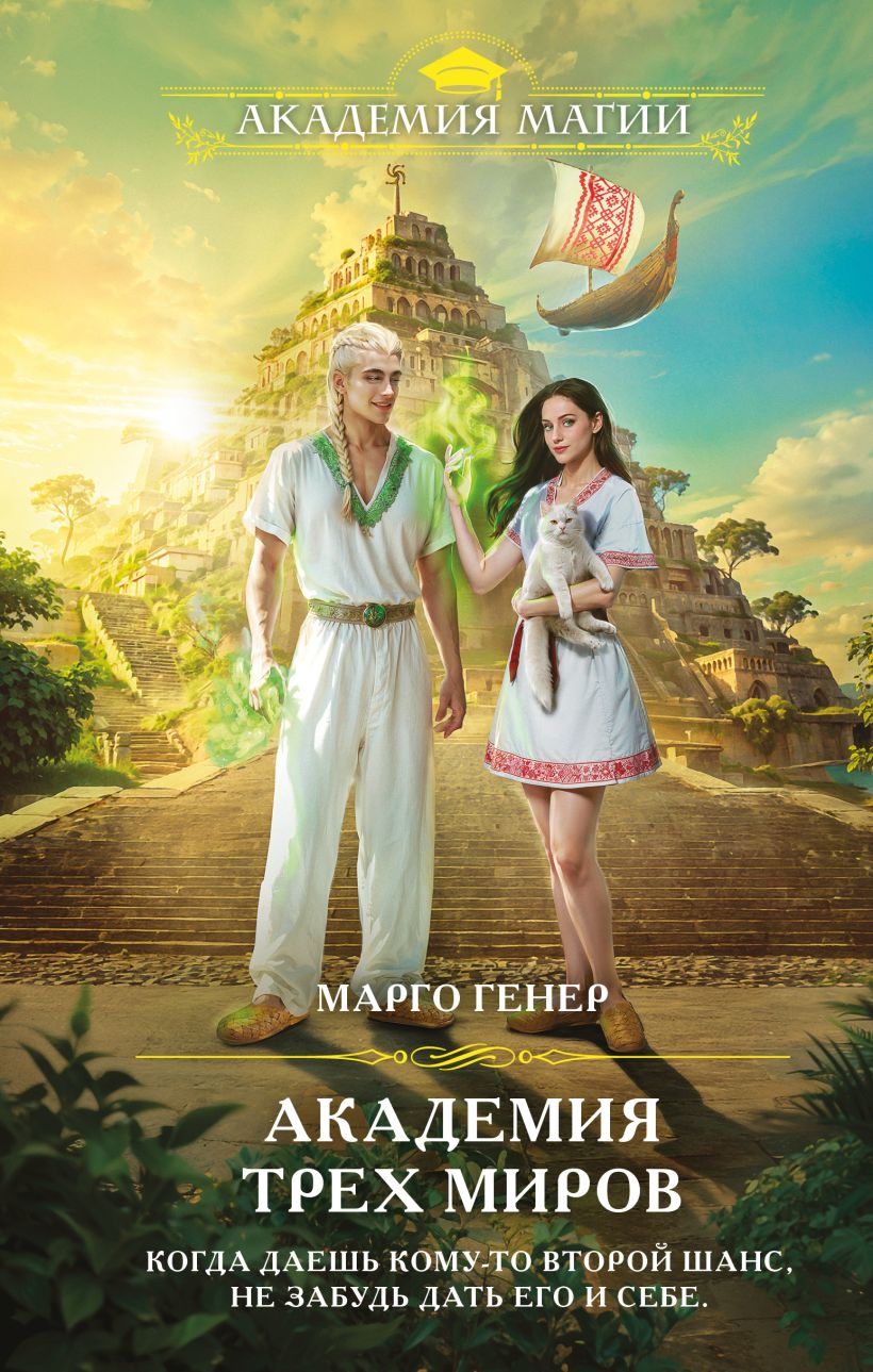 Художественная книга Эксмо Академия трех миров, твердая обложка (Генер Марго) — фото 1