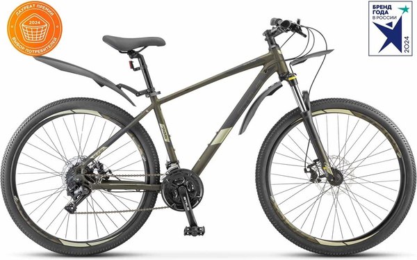Велосипед STELS Navigator-745 MD 27.5 (19, темно-оливковый, разобранный, в коробке)