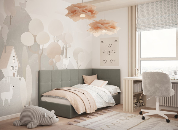 Купить Односпальная кровать Moon Family 1261 / MF013179 в Гомеле