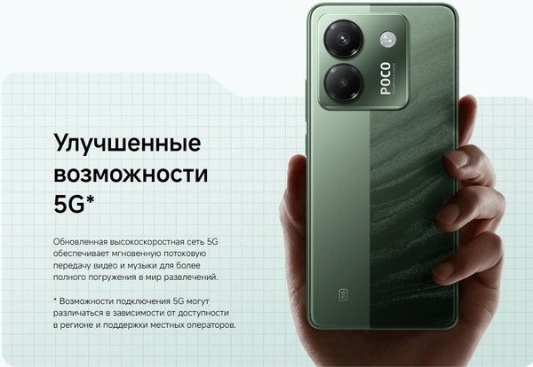 Смартфон POCO M7 Pro 5G 8GB/256GB (зеленый)