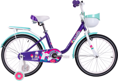Детский велосипед Tech Team Melody 20 / NN013870 (фиолетовый/бирюзовый, разобранный, в коробке) - 