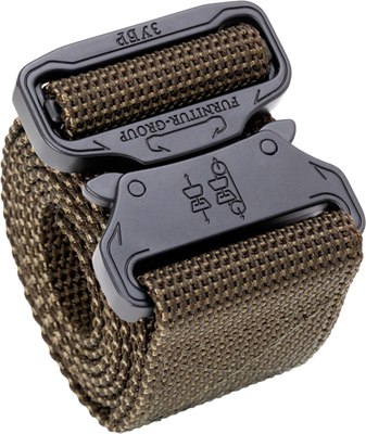 Ремень мужской Zubr Force FG Black 140/50 / 100641 (полиамид/оливковый) - 
