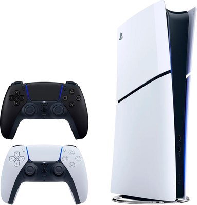 Игровая приставка Sony PlayStation 5 Slim Digital Edition / CFI-2016B01Y + геймпад PS5 (черный) - 