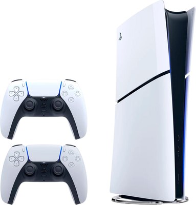 Игровая приставка Sony PlayStation 5 Slim Digital Edition / CFI-2016B01Y + геймпад PS5 (белый) - 