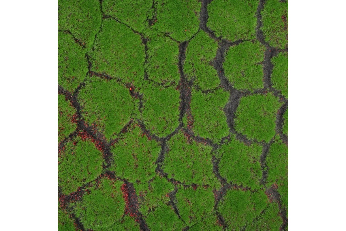 Искусственное растение GREENGO Мох рельефный. Камни 1x1м (зеленый/черный) — фото 5