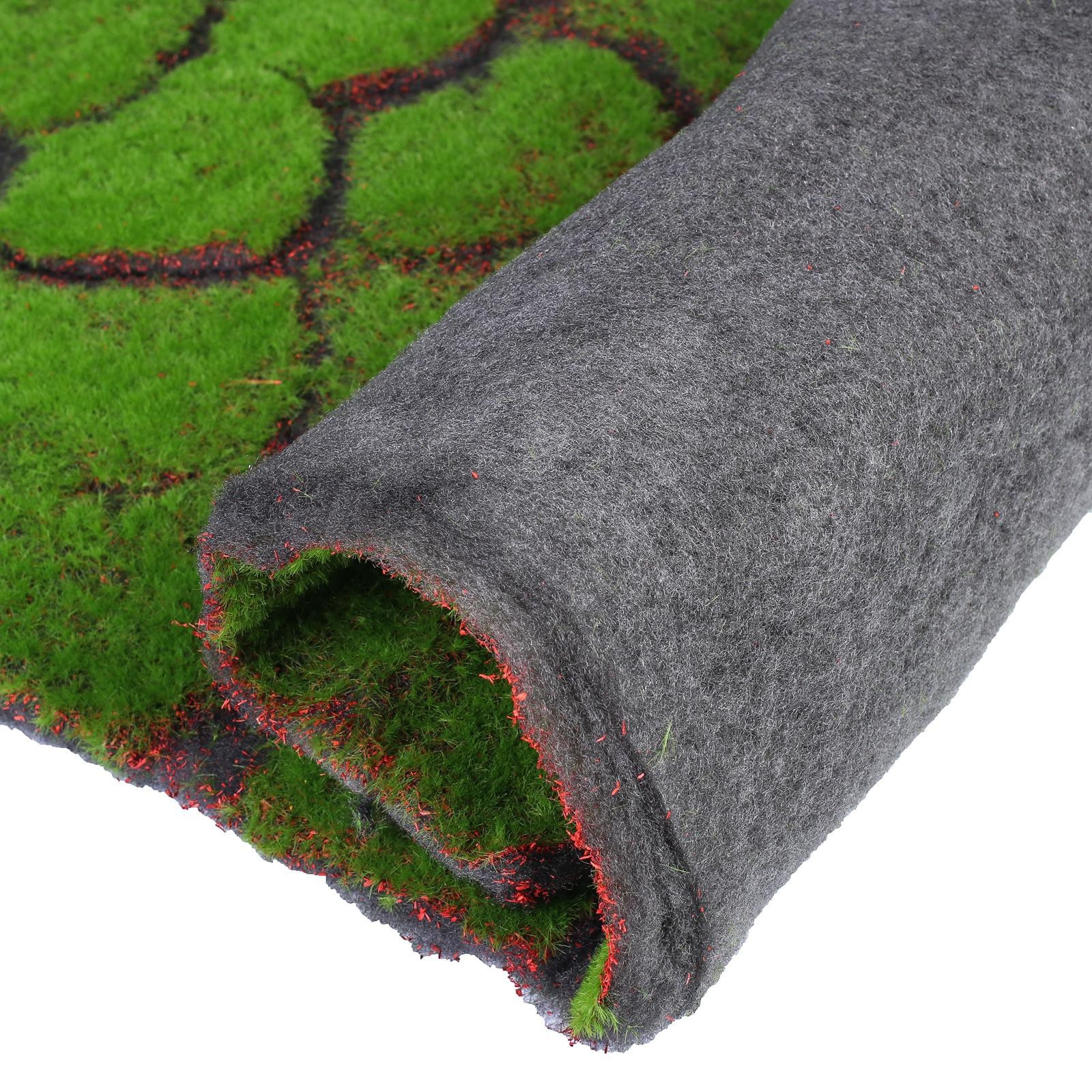 Искусственное растение GREENGO Мох рельефный. Камни 1x1м (зеленый/черный) — фото 2