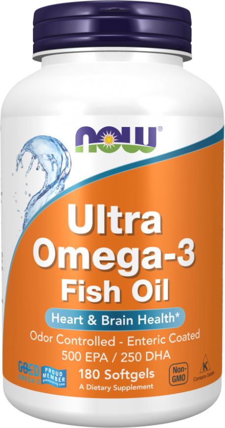 Жирные кислоты NOW Foods Omega-3 Ultra 75% (180капсул)