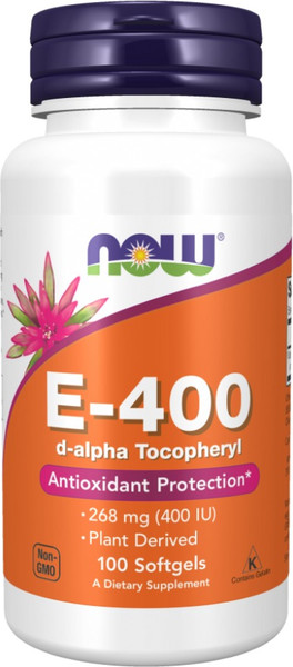 Витамин NOW Foods Vitamin E-400 D-alpha Tocopherol