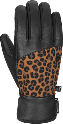 Перчатки лыжные Reusch Beatrix R-Tex Xt / 6331277-7054 (р.8.5, Black/Brown Leopard) -