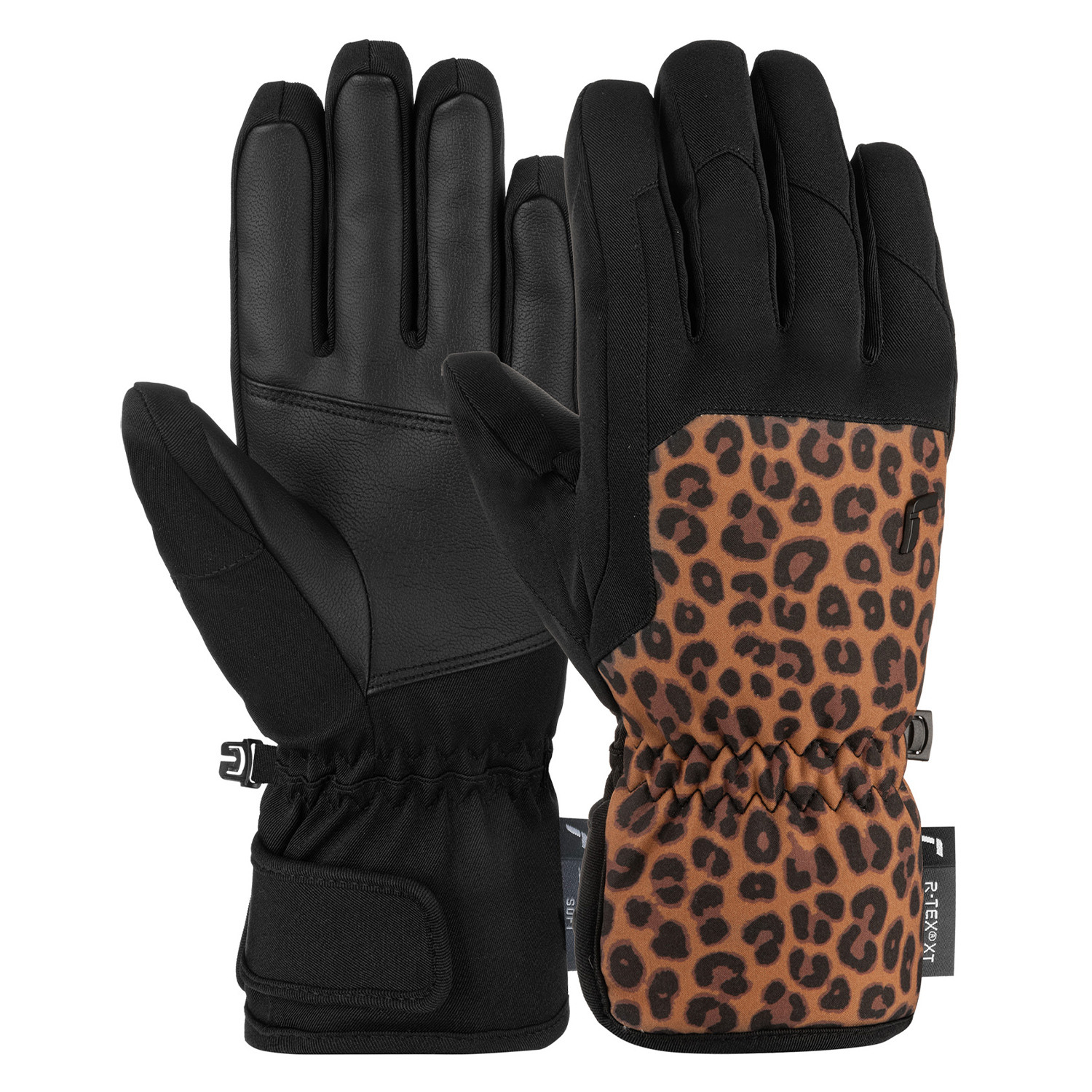 Перчатки лыжные Reusch Keira R-Tex Xt / 6431214_7054 (р.8.5, Black/Brown Leopard) — фото 3