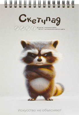 

Скетчбук, Сердитый енот / 70480