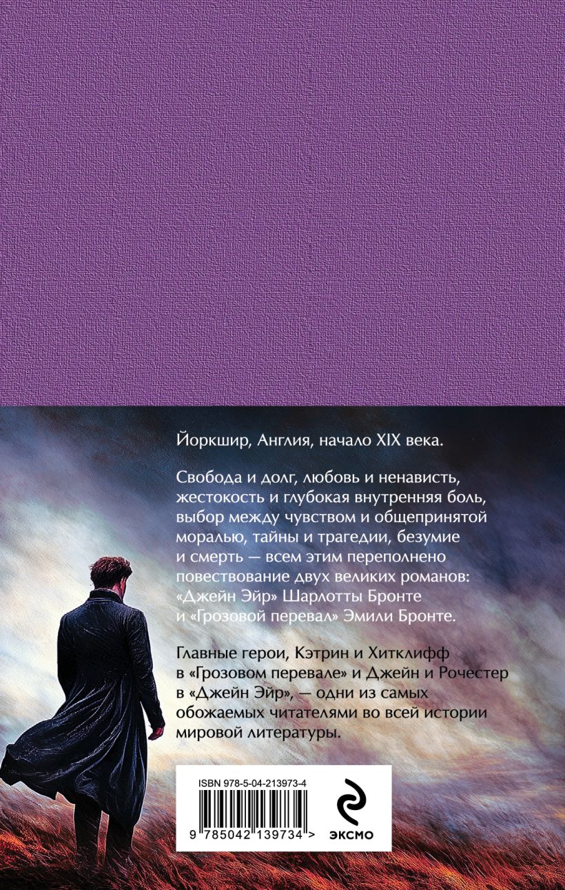 Набор художественных книг Эксмо Великие романы сестер Бронте, твердая обложка (Бронте Шарлотта, Бронте Эмили) — фото 2