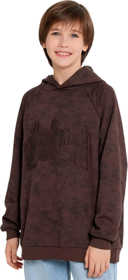 Худи детское Mark Formelle 123418 (р.110-56, коричневый acid wash/574-D-1 вышивка) -