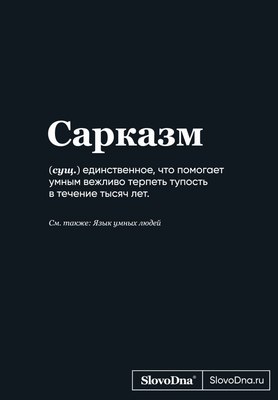 

Блокнот, SlovoDna. Сарказм / 9785041957728
