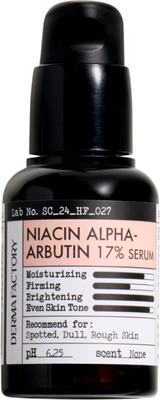 Сыворотка для лица Derma Factory Niacin Alpha-Arbutin 17% Serum (30мл) - 