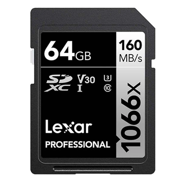 Карта памяти Lexar Professional 1066x SDXC UHS-I 64GB (LSD1066064G-BNNNG)