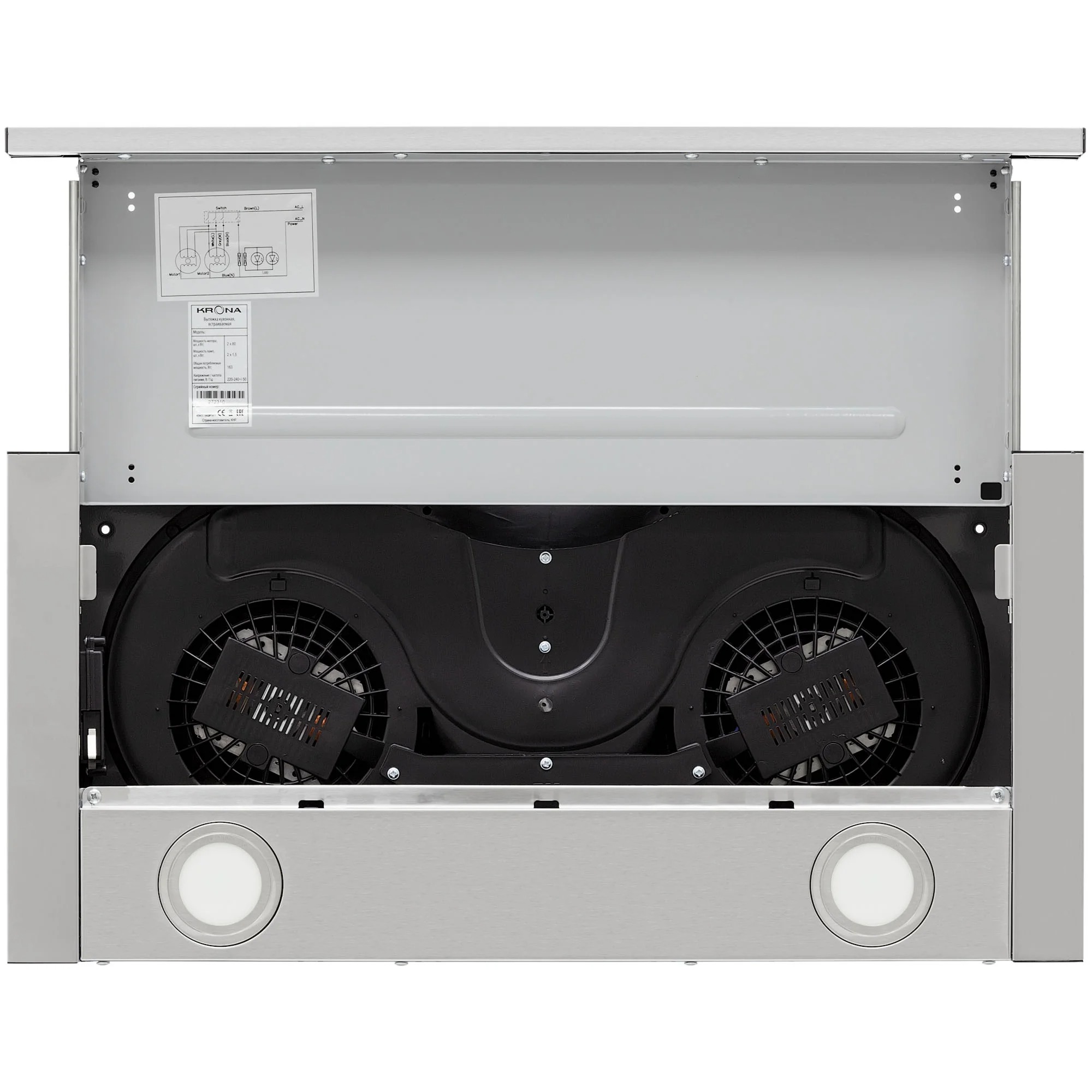 Вытяжка телескопическая Krona Kamilla MV 6002 Inox / КА-00008837 — фото 4
