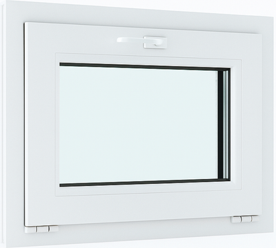 

Окно ПВХ, Откидное 3 стекла