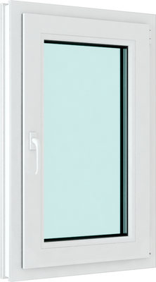Окно ПВХ Добрае акенца Поворотно-откидное 3 стекла (600x600) -