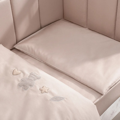 Комплект постельный для малышей Perina Teddy Sateen Collection / ТДСК2-01.4/40 (бежевый) - 