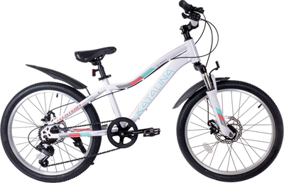 Детский велосипед Tech Team Katalina 22x12 2024 / NN010474 (белый, разобранный, в коробке) -