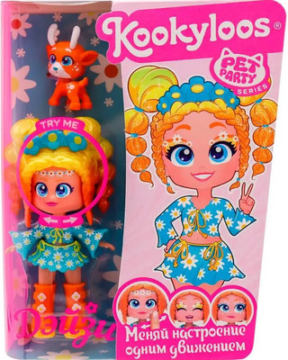 Кукла с аксессуарами Kookyloos Pets Party Daisy и питомец / KL2402 - 