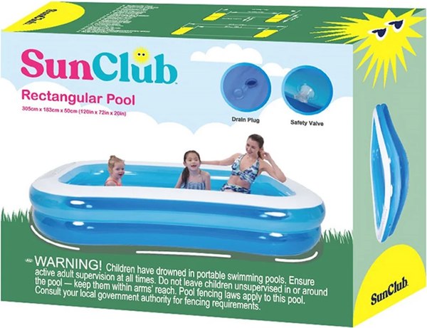 Купить Надувной бассейн Jilong Giant Rectangular Pool 2-ring / 51259 в Бобруйске