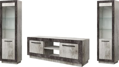 Горка Мебель-КМК Эстель -02 2 КМК 1099 (сосна шале/бетон Спаркс 861) - 