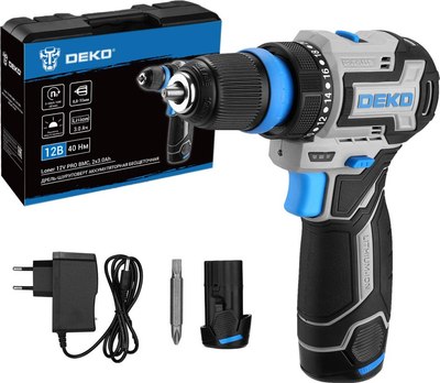 

Аккумуляторная дрель-шуруповерт, Loner 12V PRO / 085-1122