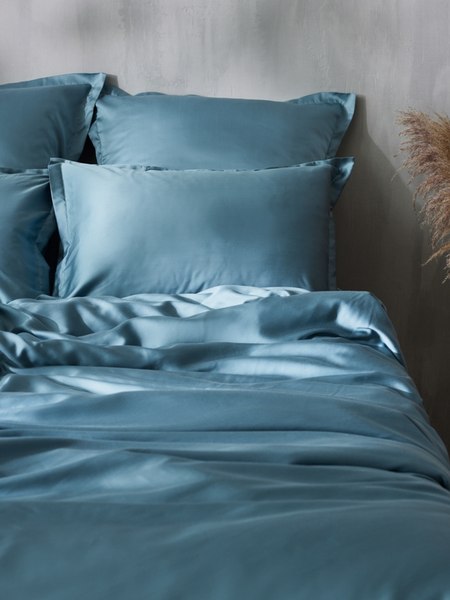 Наволочка Sima-Land Home Tencel 10285327 (серо-голубой)