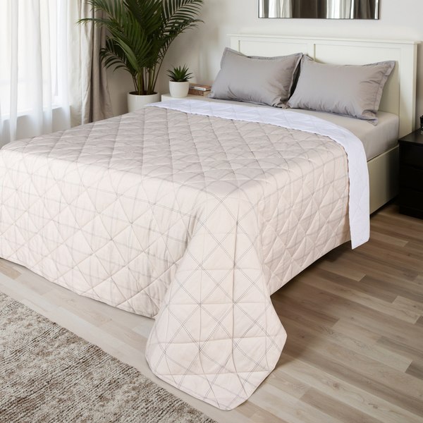 Покрывало Love Life Cage beige Евро макси 10623955