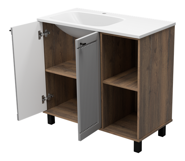 Купить Тумба под умывальник Brevita Lumus 90 / LUM-06070-0842ЯL в Минске