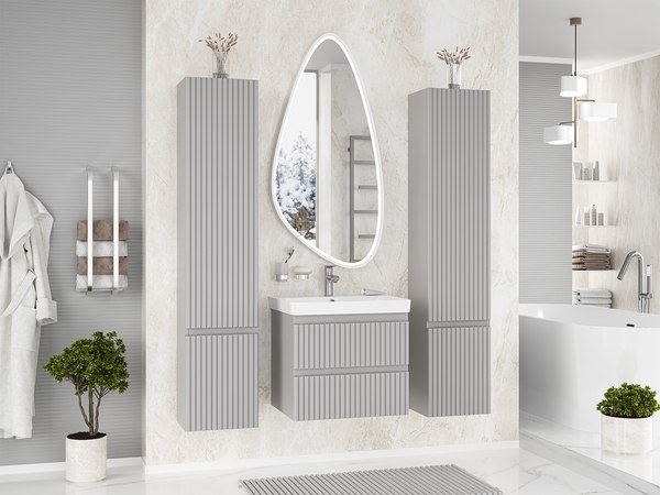 Купить Тумба с умывальником Brevita Victory 60 / VIC-07060-0302Я+11060-KL в Жодино