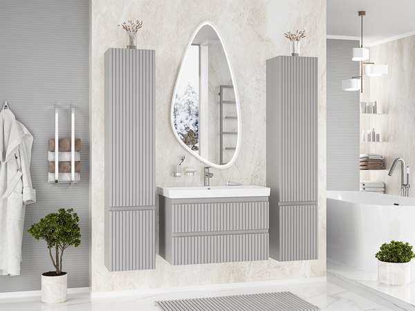 Купить Тумба с умывальником Brevita Victory 80 / VIC-07080-0302Я+11080-KL в Гомеле