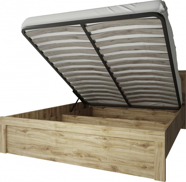 Двуспальная кровать Anrex Doorset 180 с подъемником (дуб наварра)