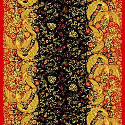 Скатерть Текстильный городок Хохлома / ТХбК30043-1/150 (150x180) - 