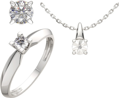 

Комплект ювелирных украшений из золота и серебра, Бриллианты для Met Gala