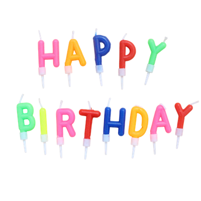 Набор свечей для торта S.G. Home Happy Birthday SG-CC-HBC (разноцветный) -