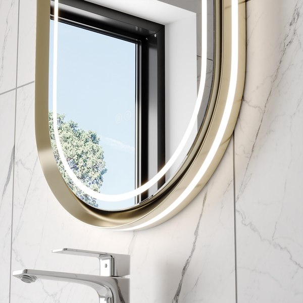 Купить Зеркало Teymi Iva Magic Gold 500x900 / T20621 в Минске