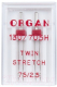 Набор игл для швейной машины Organ 2-75/2.5 супер стрейч (двойные) - 
