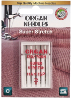 Набор игл для швейной машины Organ 5/75 супер стрейч - 