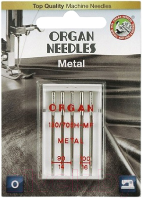 Набор игл для швейной машины Organ 5/90-100 (для металлизированной нити)