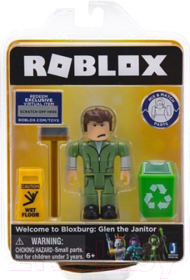 Изображение товара Фигурка коллекционная Roblox Добро пожаловать в Блоксбург: Уборщик Глен / ROG0106