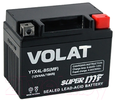 Мотоаккумулятор VOLAT YTX4L-BS MF L+ (4 А/ч)