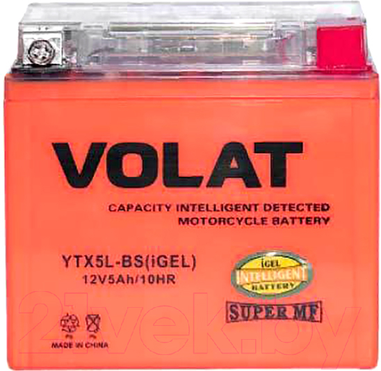 Мотоаккумулятор VOLAT YTX5L-BS iGEL R+