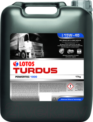 

Моторное масло Lotos, Turdus Powertec 1000 15W40