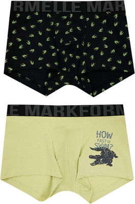 Комплект мужских трусов Mark Formelle 411215-2 (р.90-100, аллигаторы на черном/зеленый Нил) -