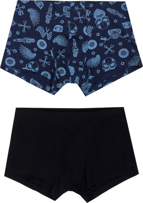 Комплект мужских трусов Mark Formelle 411216-2 (р.98-108, мотодетали на глубоком синем/черный) -