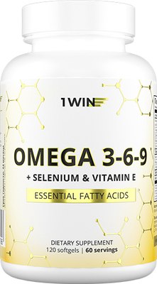 

Жирные кислоты, Omega 3-6-9 с селеном и витамином Е